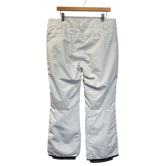 Lole White with Gray Pattern Snow Ski Snowboarding Pants - Picture 8 of 11